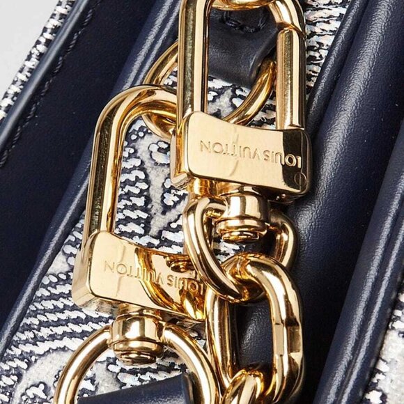 Louis Vuitton Blue/Silver Monoglam Canvas Pochette Metis East/West Bag - Picture 5 of 12